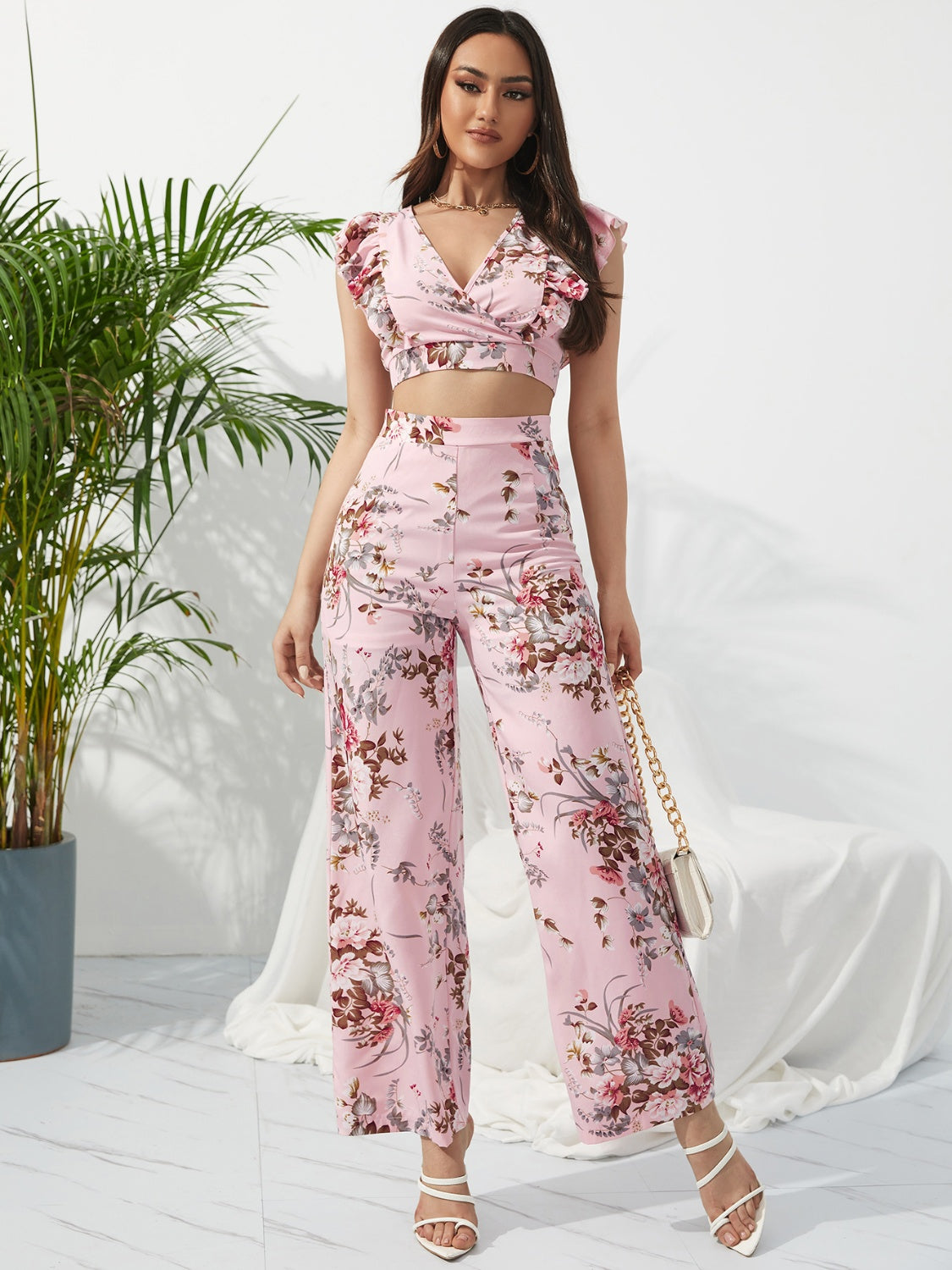 Belle of the Beach Top and Pants Set