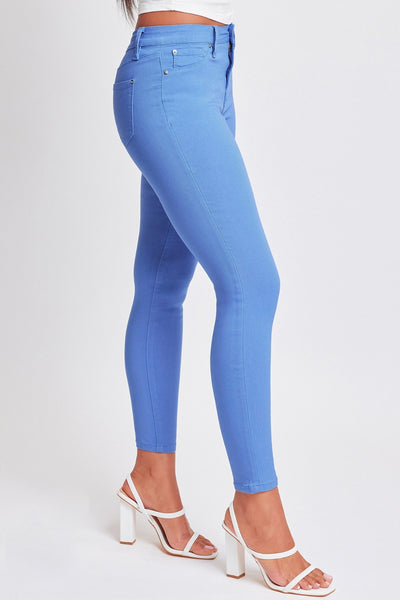 Hyperstretch Mid-Rise Skinny Pants - Blue
