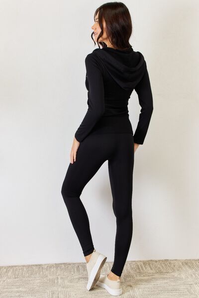 Here I Come Hoodie and Leggings Set in Black