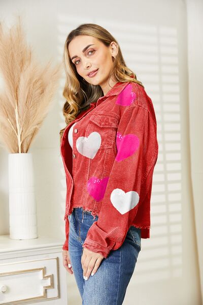 Enchanted Energy Sequin Hearts Jacket (2 colors)