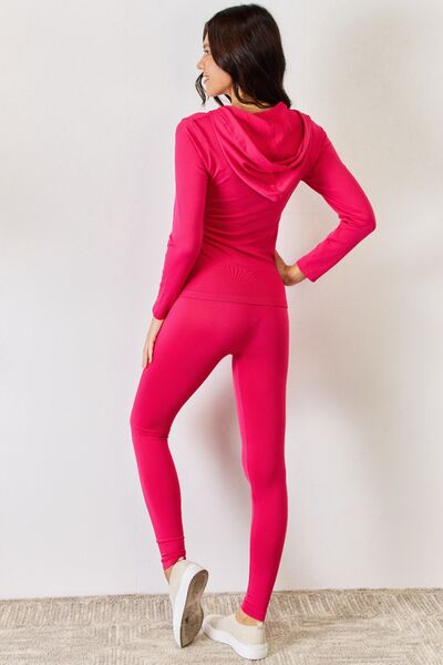 Here I Come Hoodie and Leggings Set in Rose