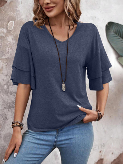 Western Soul Half Sleeve Blouse