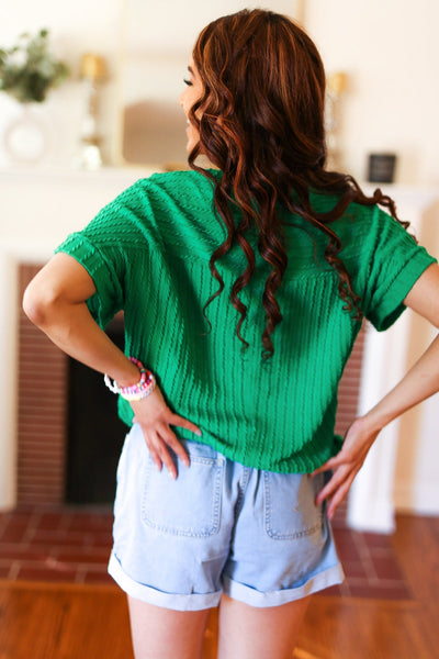Be Your Best Sweater Top in Green