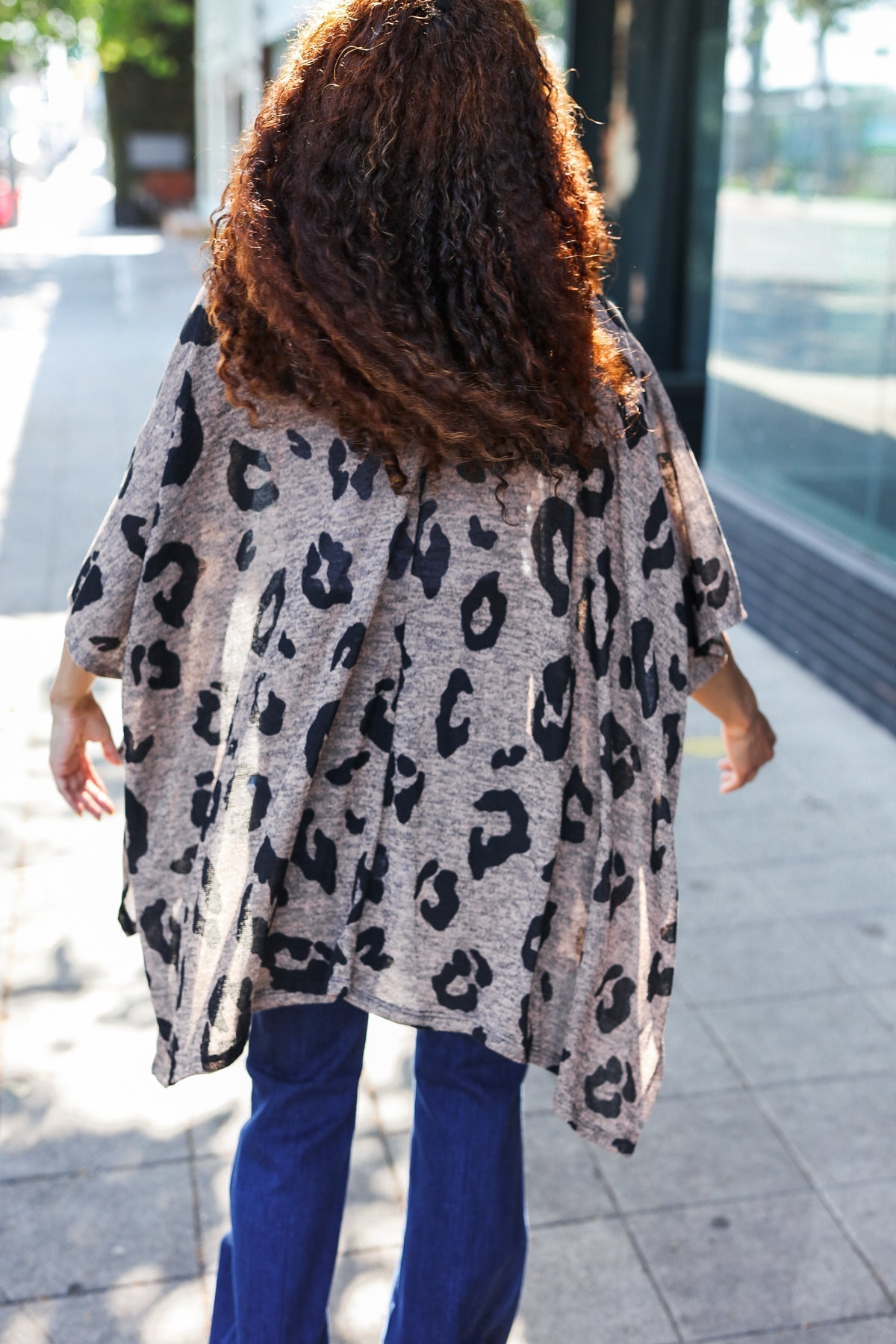 You Got This Animal Print Kimono Cardigan - Mocha