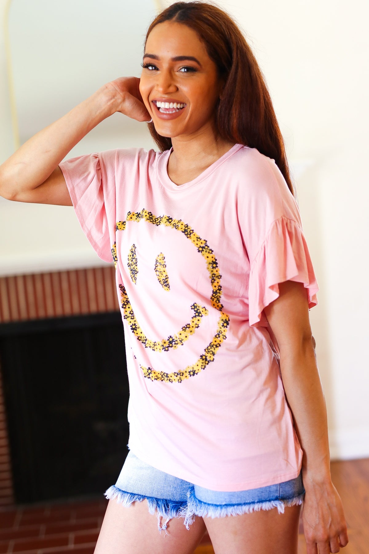 Live For Today Tee in Pink