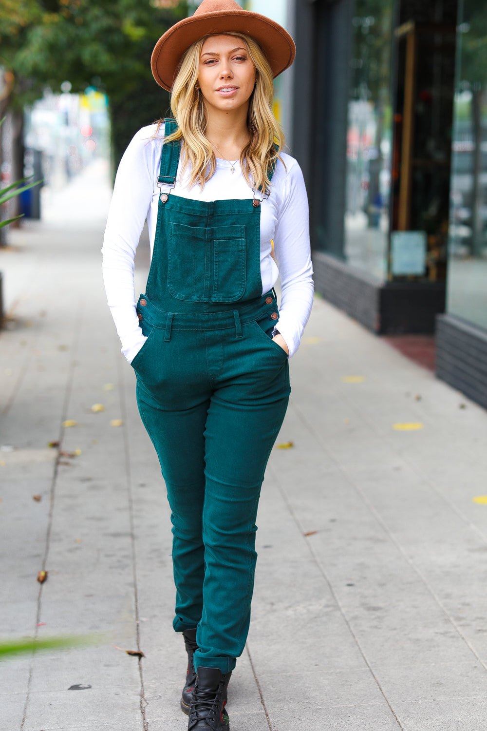 Judy Blue Feeling The Love Overalls in Dark Teal
