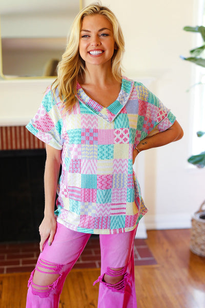 Easy Living Patchwork Top