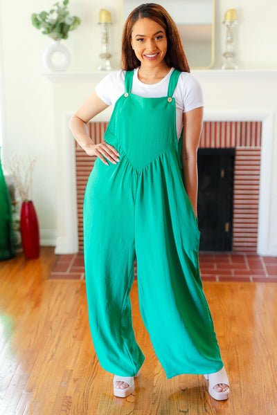 Summer Dreaming Overall Jumpsuit in Green