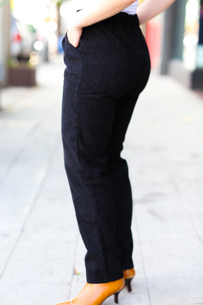 Going Your Way Corduroy Pants in Black