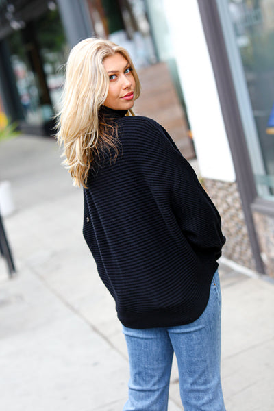 Lady In Black Dolman Sweater