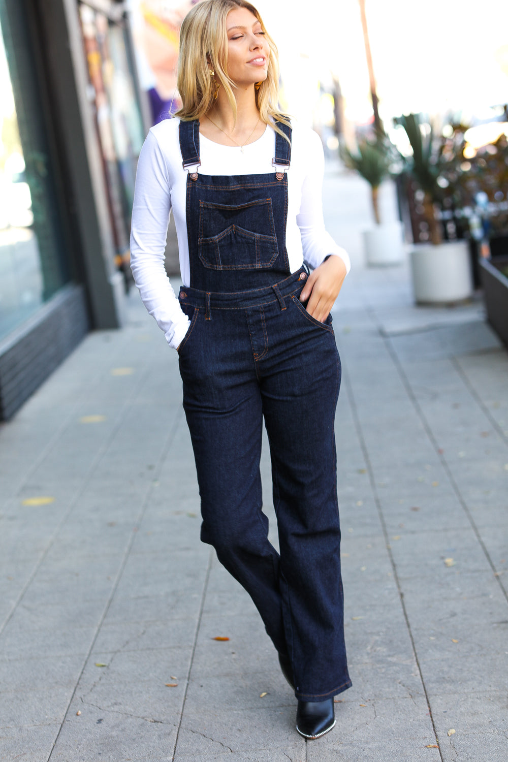 Judy Blue Just For You Wide Leg Overalls