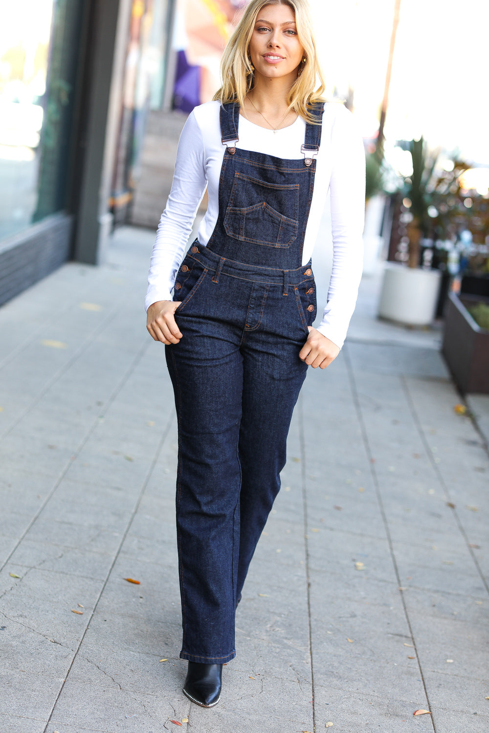 Judy Blue Just For You Wide Leg Overalls