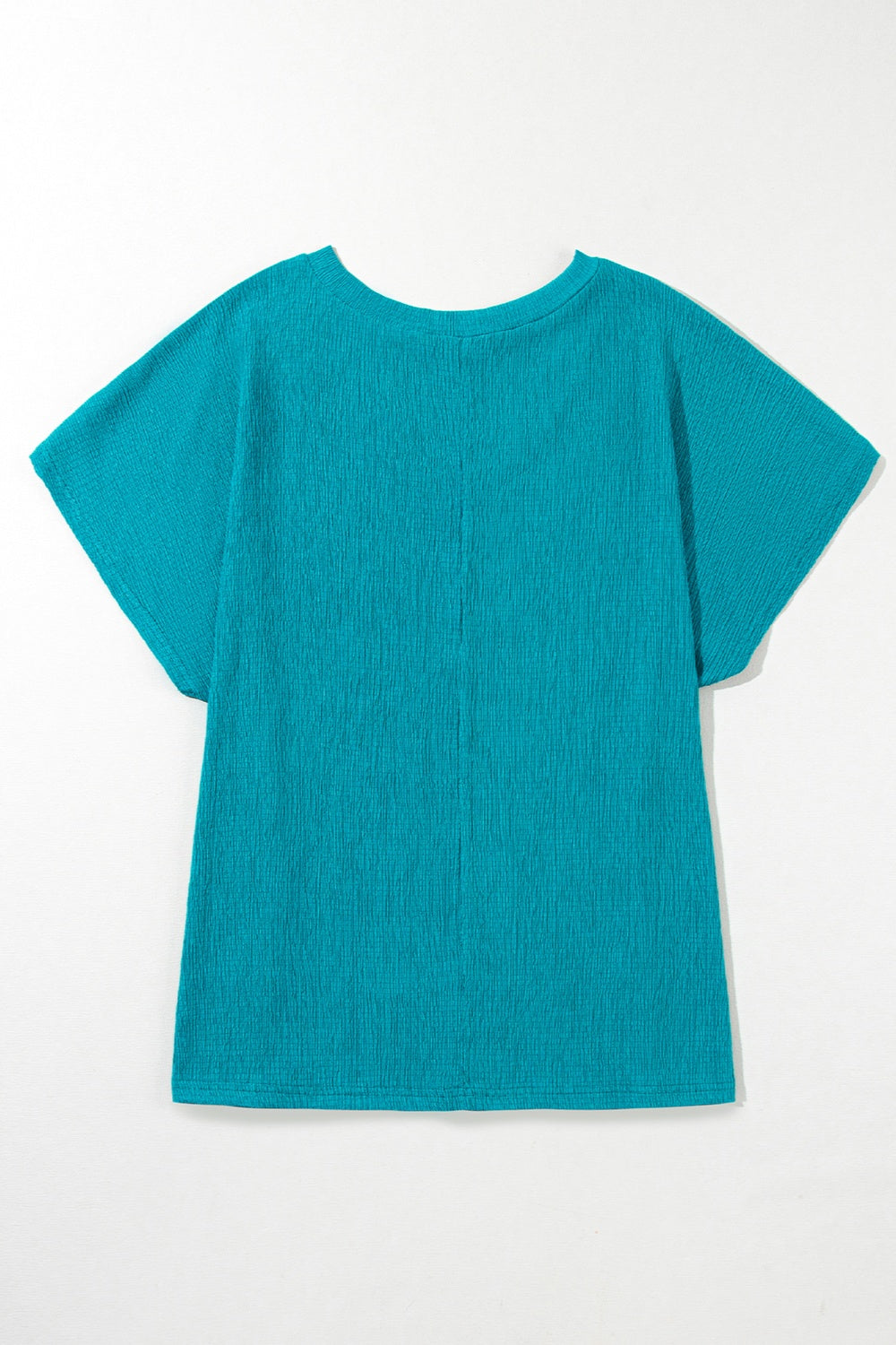 Simple V-Neck Short Sleeve Top - Plus *2 colors*