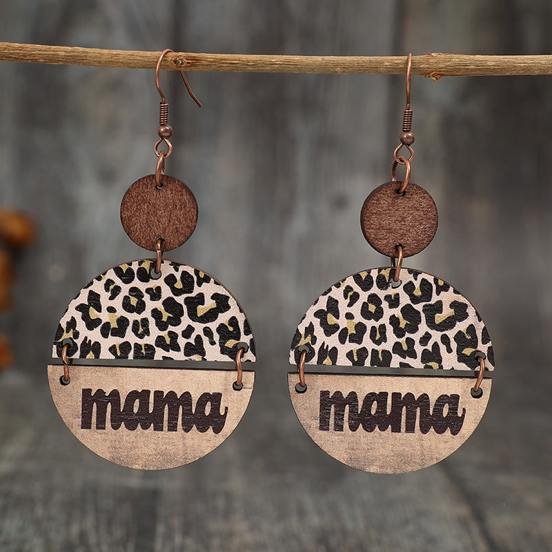 MAMA Wooden Leopard Earrings *2 colors*
