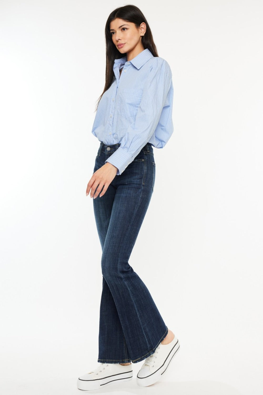 Kancan Korina Mid Rise Flare Jeans