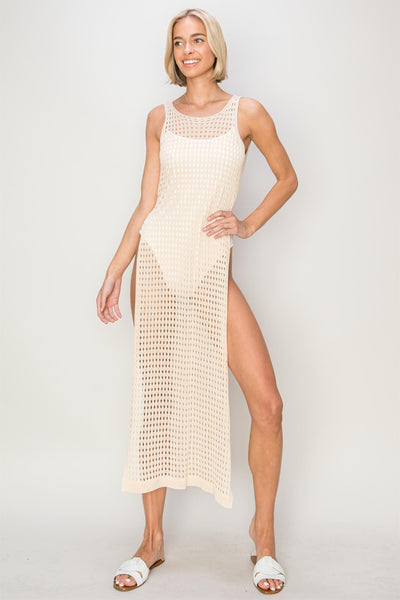 Pool Side Crochet Cover Up Dress