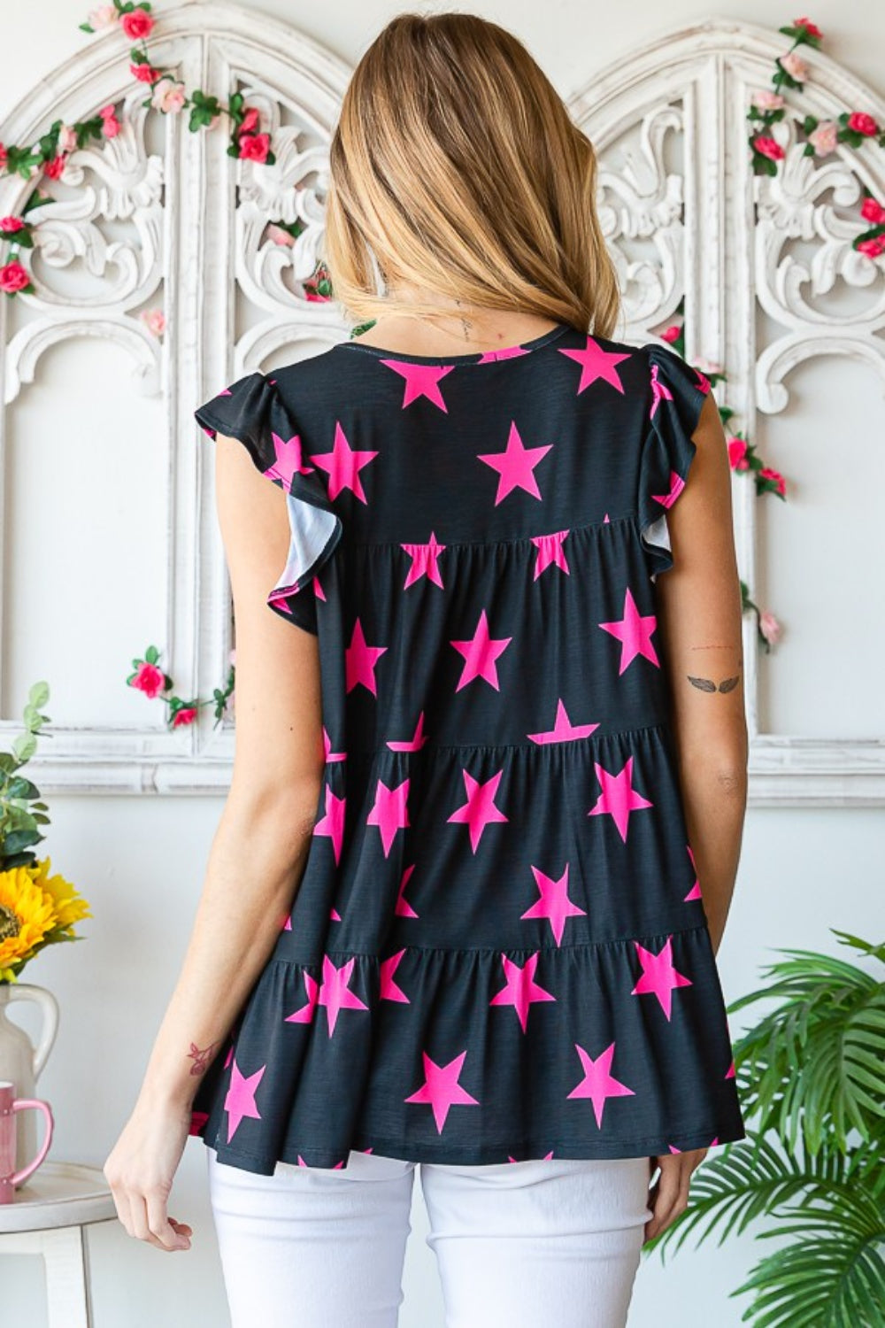 Lucky Stars Tiered Top