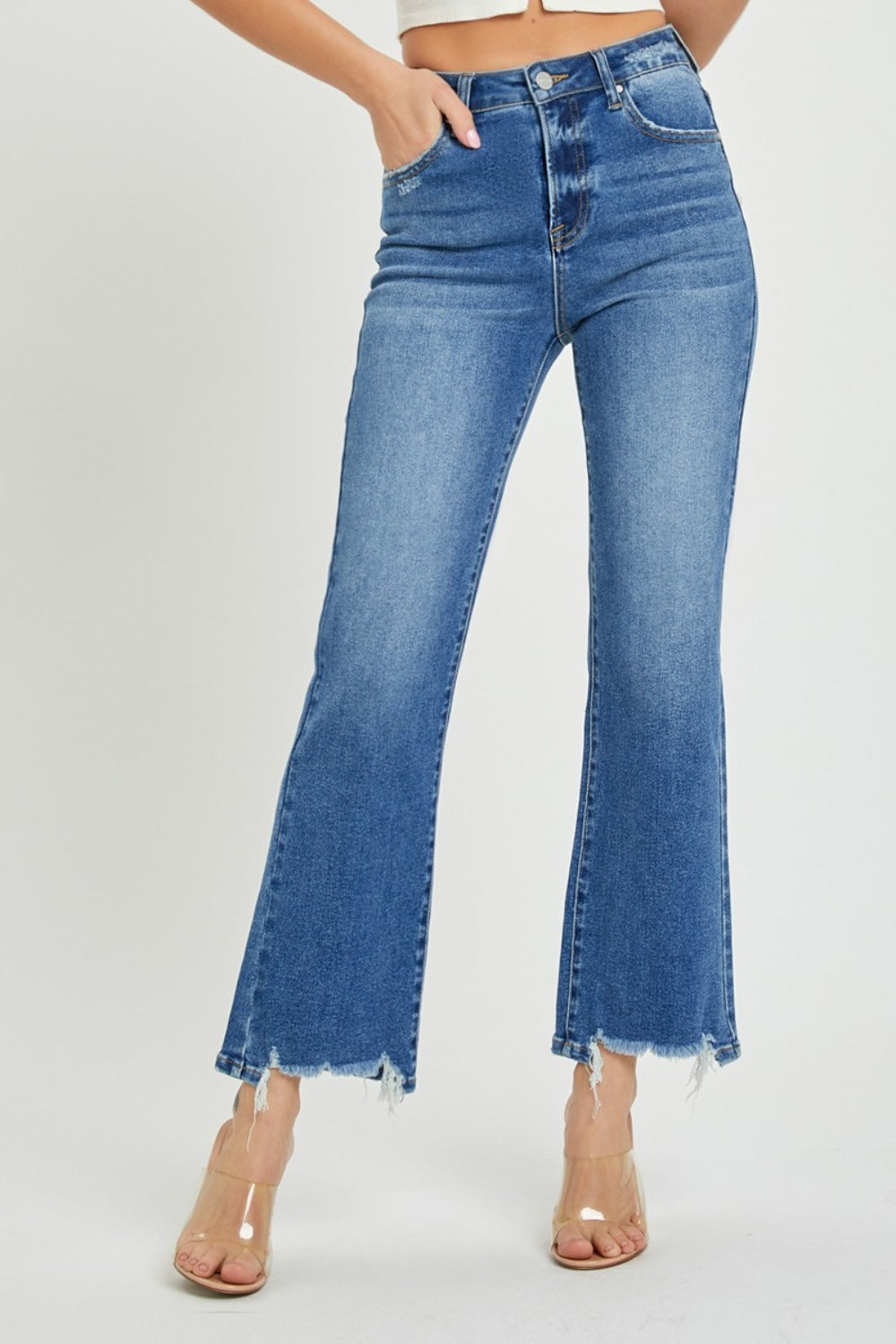 RISEN Cara High Rise Straight Jeans