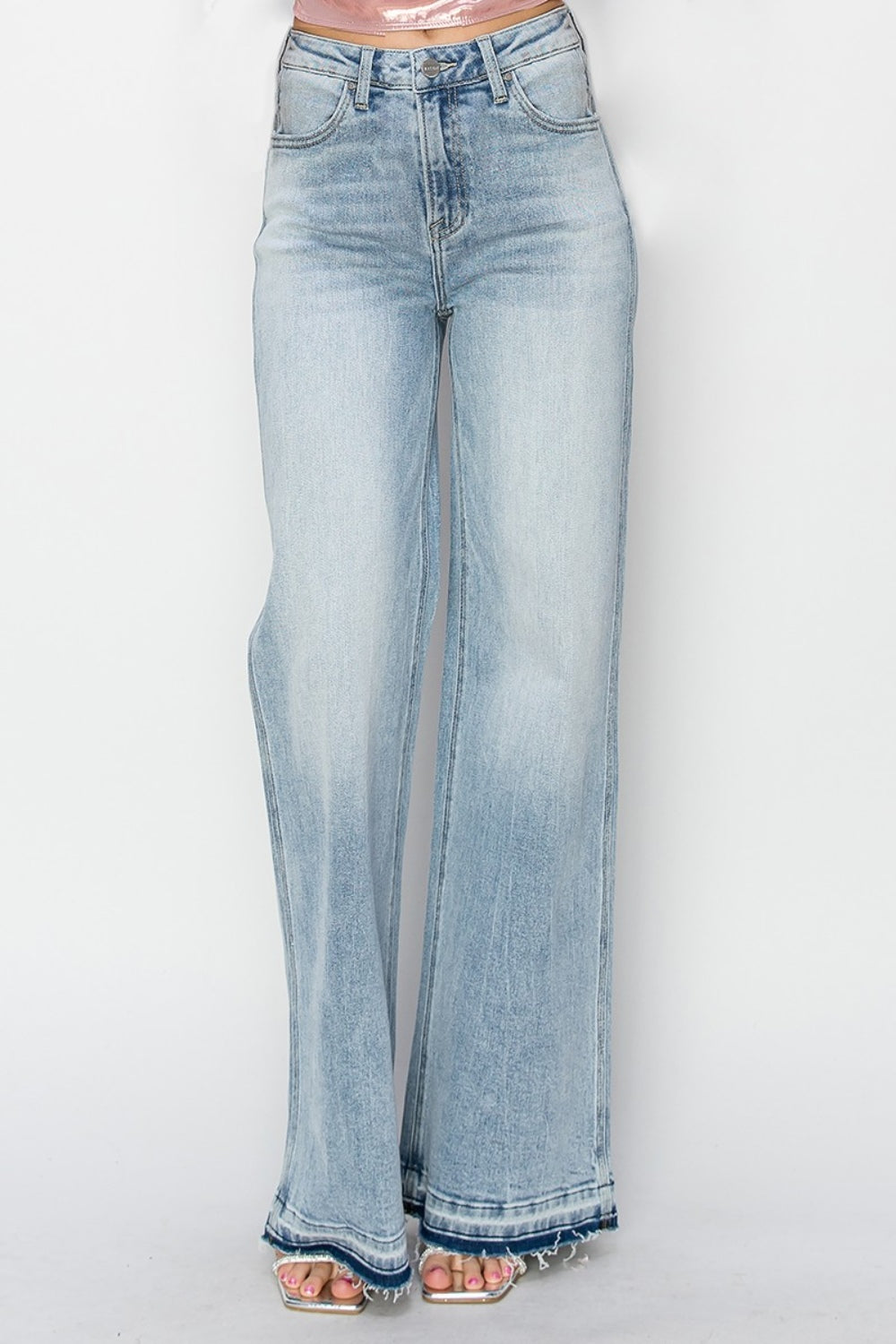 Risen Elenor High Rise Wide Leg Jeans