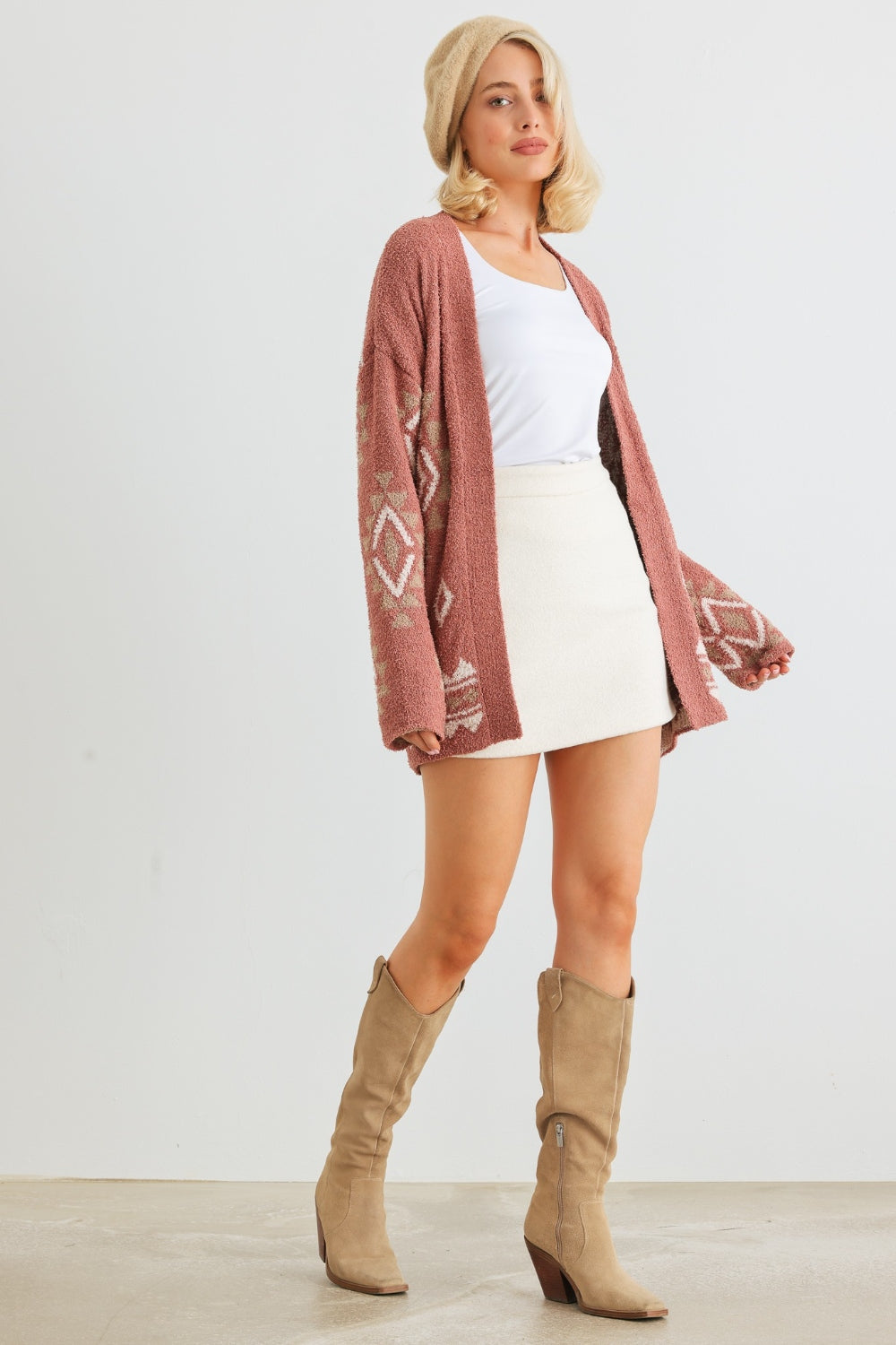 Mad Love Open Front Cardigan