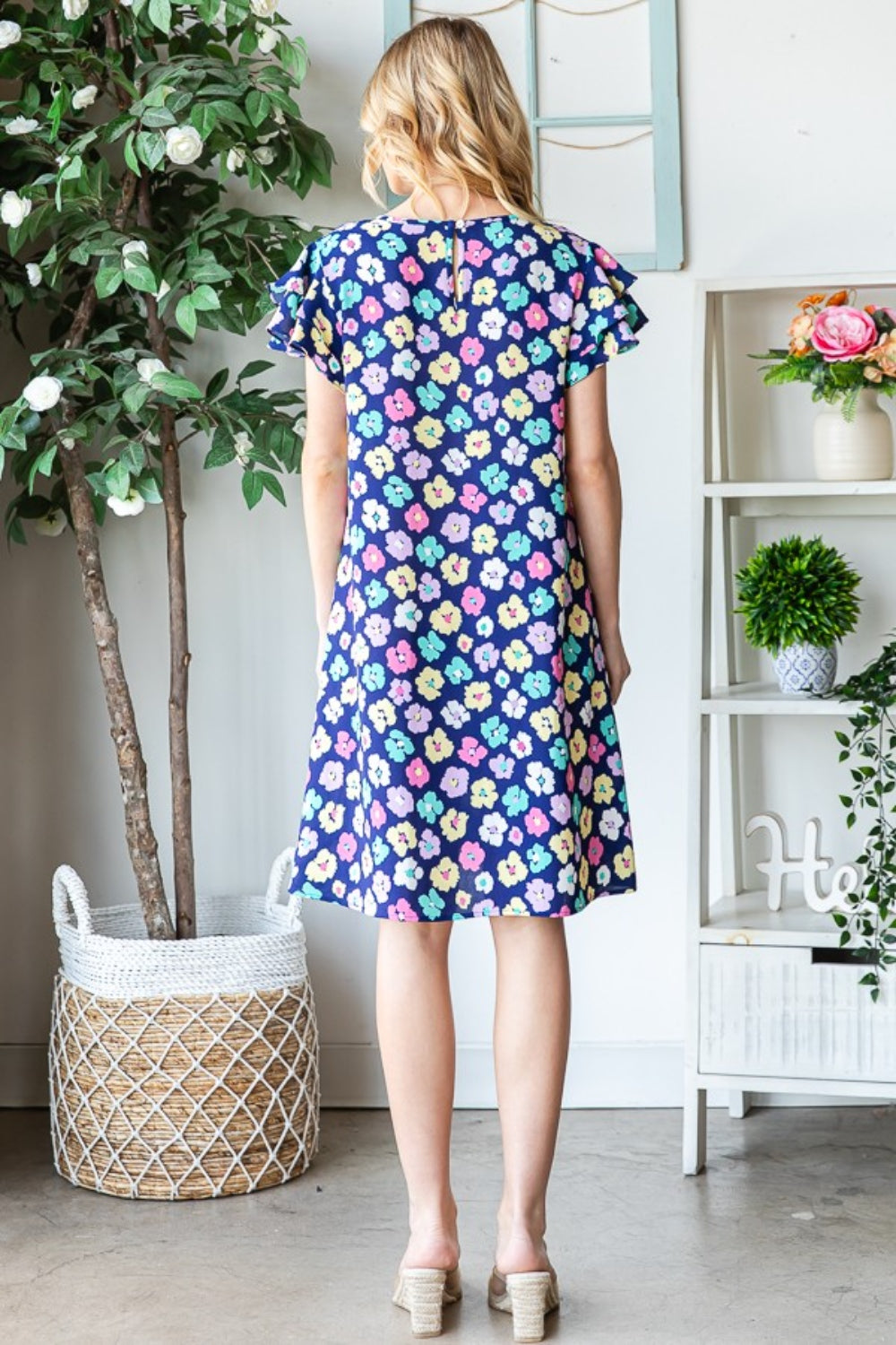Pastel Blooms Dress with Pockets