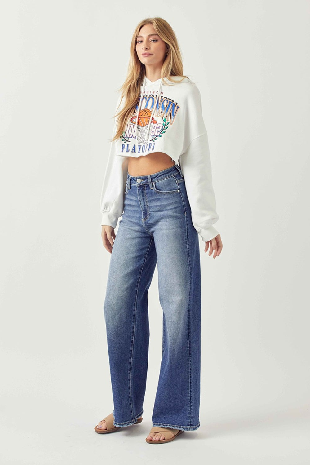 Risen Kelly High Rise Wide Leg Jeans