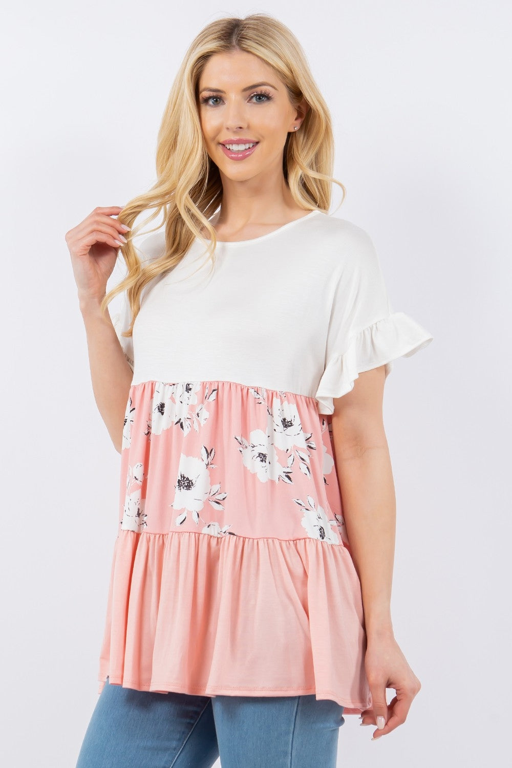 Sweet Floral Melody Top *2 colors*