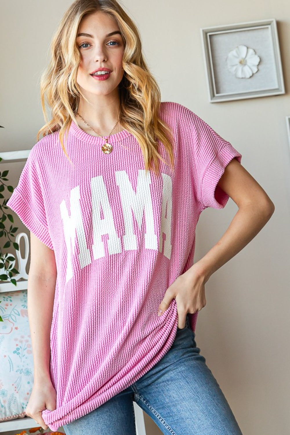 MAMA Short Sleeve Top