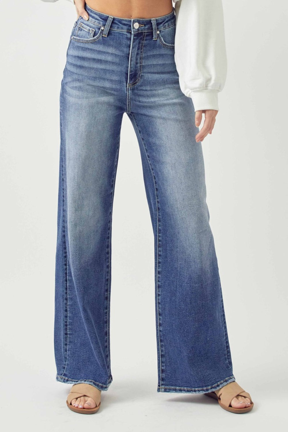 Risen Kelly High Rise Wide Leg Jeans