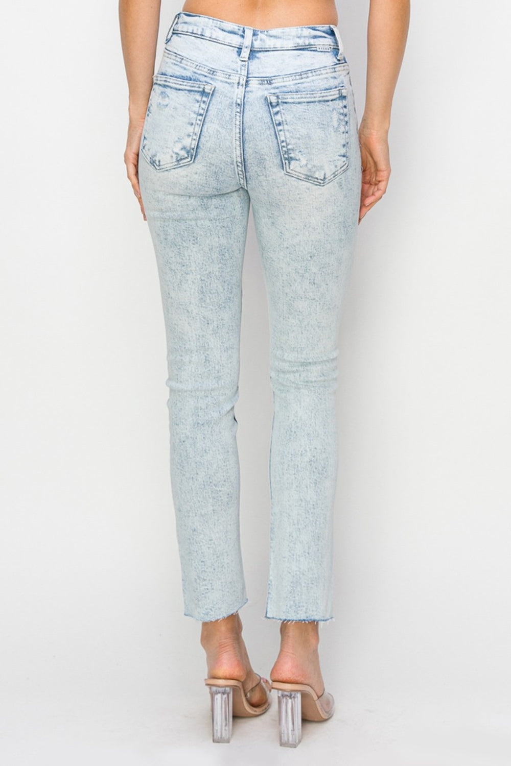 Risen Catalina High Rise Distressed Skinny Jeans