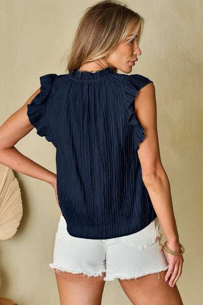 Navy Waves Blouse