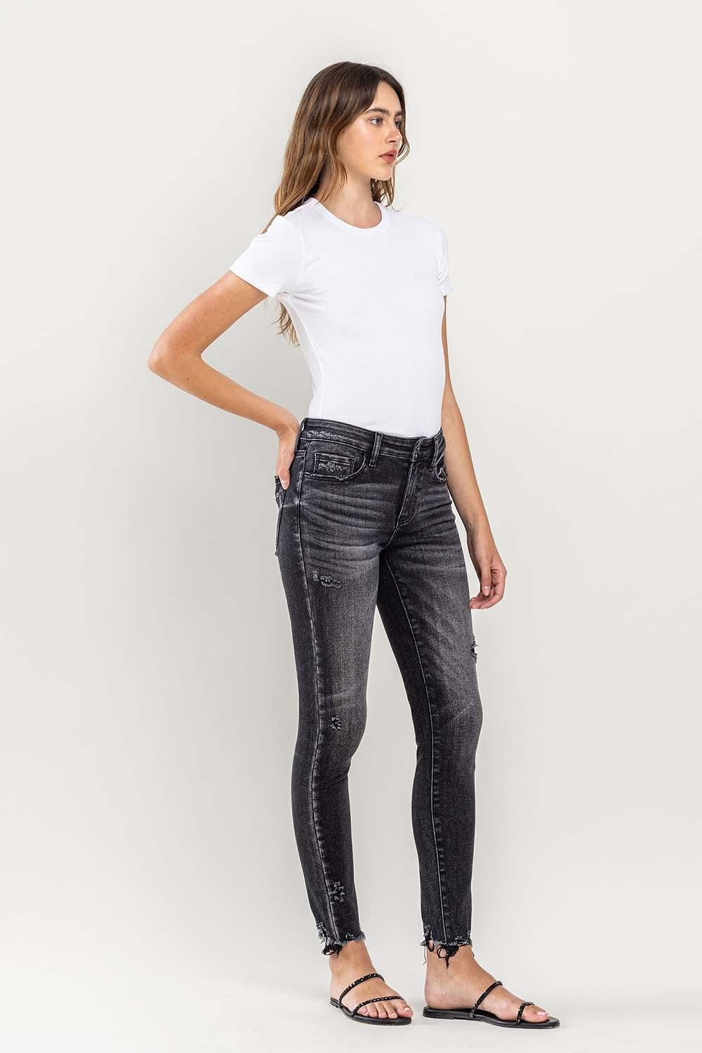 Lovervet Ashe Cropped Skinny Jeans