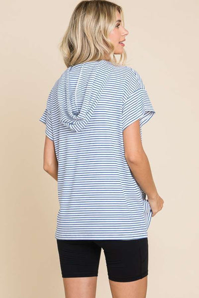 Peaceful Neighborhood Top in Cobalt