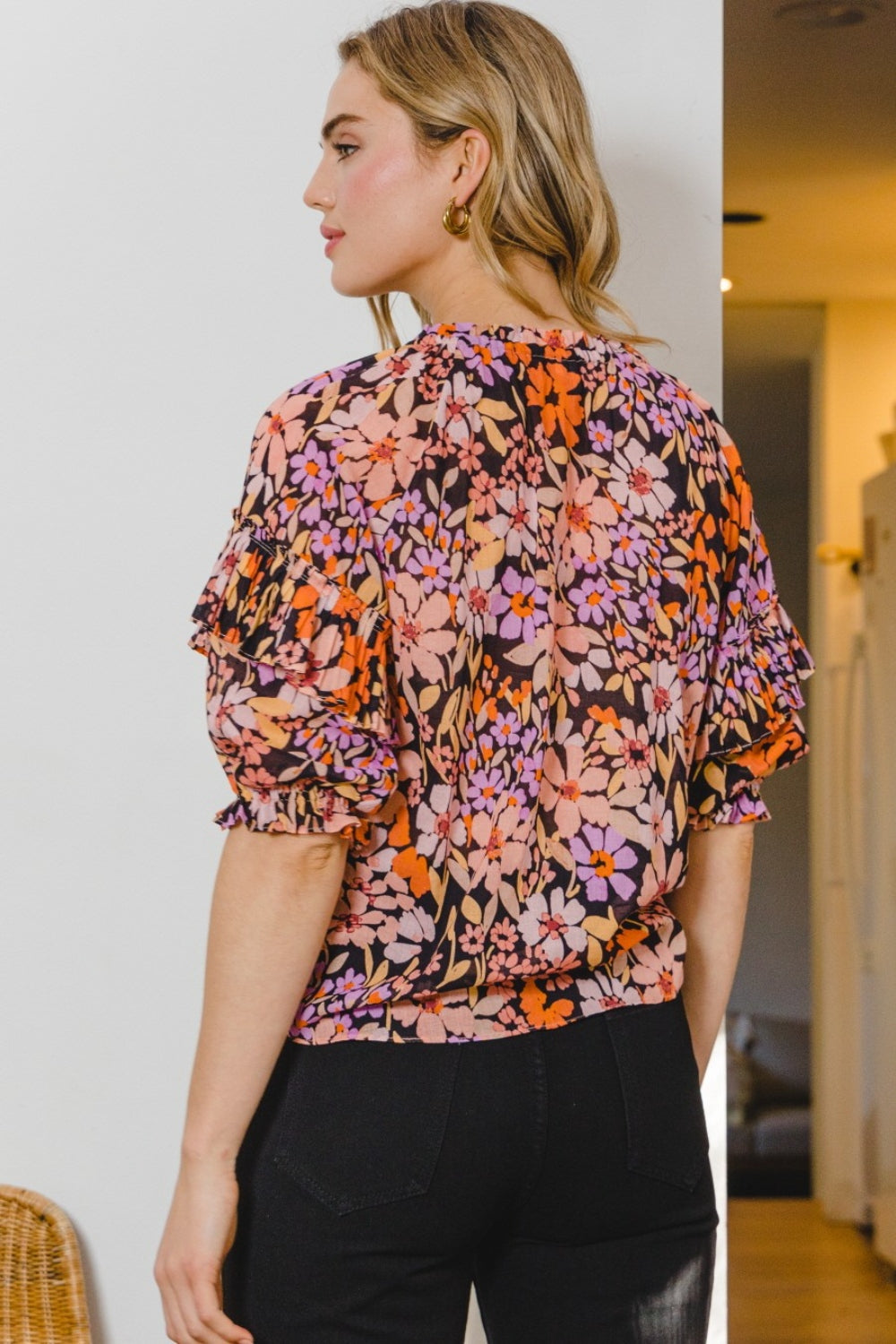 Tied In Floral Blouse