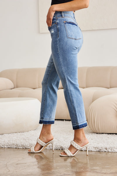 Judy Blue Rebekah Cropped Bootcut Jeans