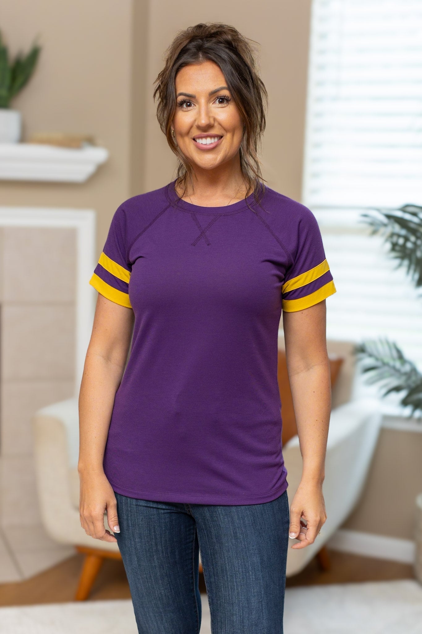 Kylie Tee - Minnesota Purple and Yellow