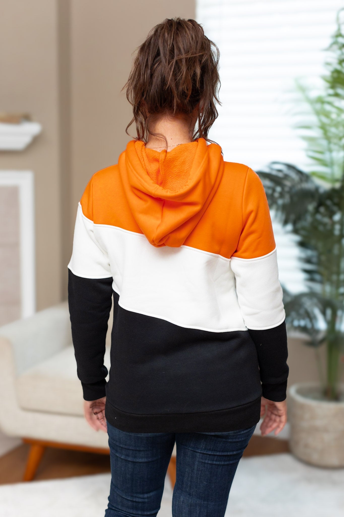 Lizzie Women's Hoodie | Cincinnati Orange, White, Black