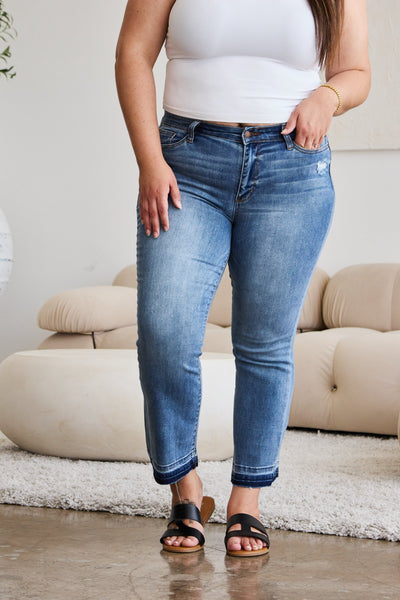 Judy Blue Rebekah Cropped Bootcut Jeans