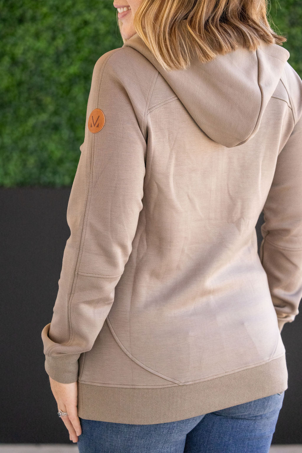 Scuba Half Zip Hoodie - Mocha