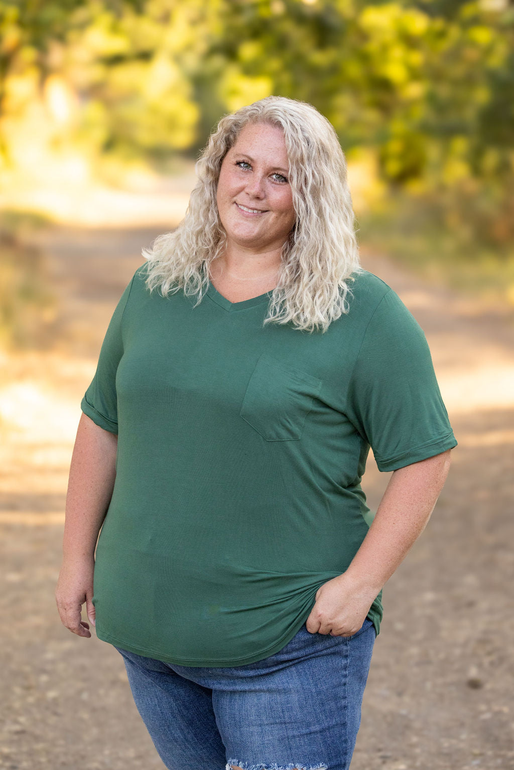 Sophie Pocket Tee - Green