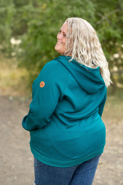 Scuba Half Zip Hoodie - Teal