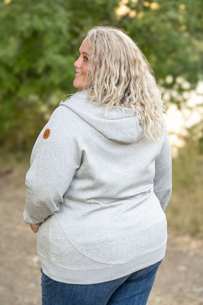 Scuba Half Zip Hoodie - Light Grey