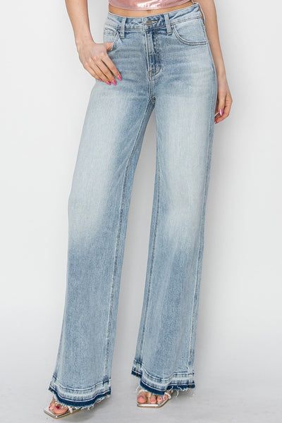 Risen Elenor High Rise Wide Leg Jeans