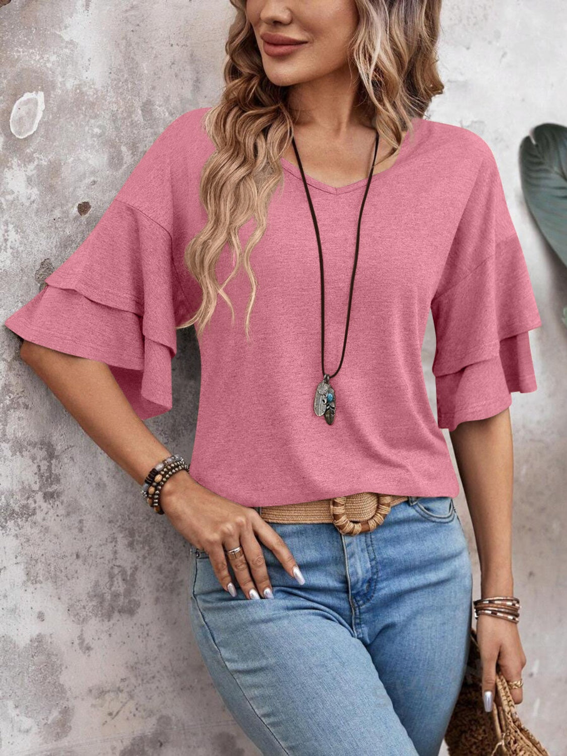 Western Soul Half Sleeve Blouse