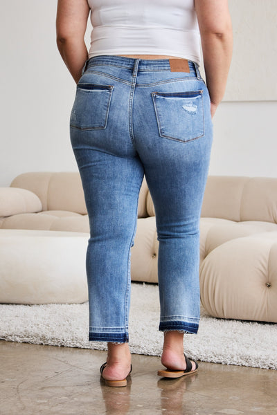 Judy Blue Rebekah Cropped Bootcut Jeans