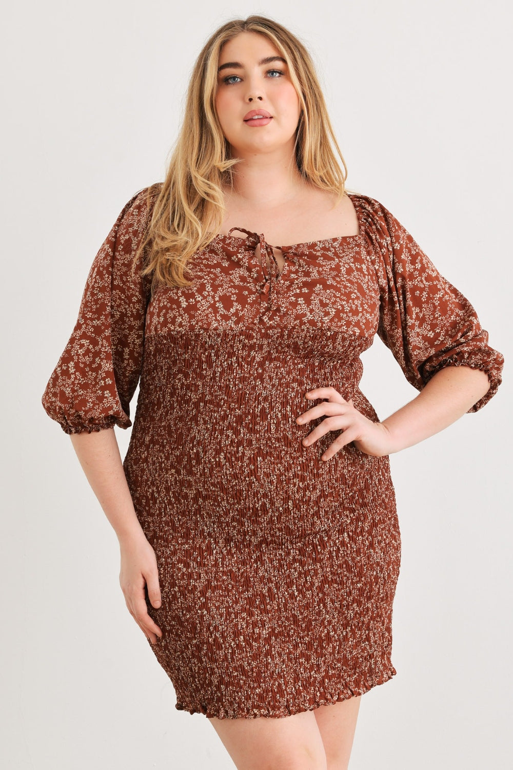 Muted Grace Mini Dress - Plus *2 colors*