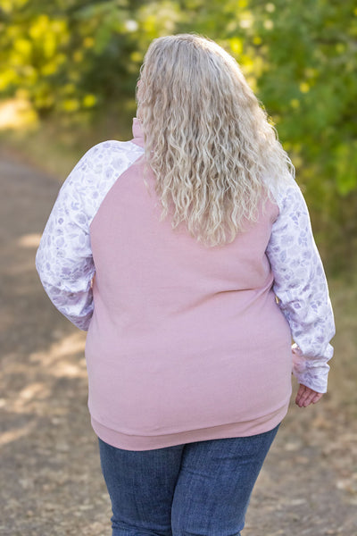 Zoey Zip Cowl - Pink and Blush Floral