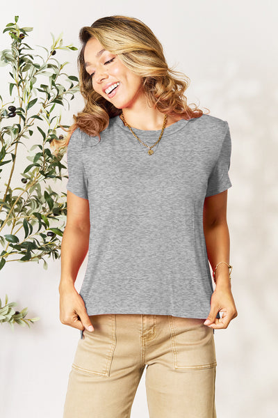 Basic Bamboo Round Neck Tee *8 colors*