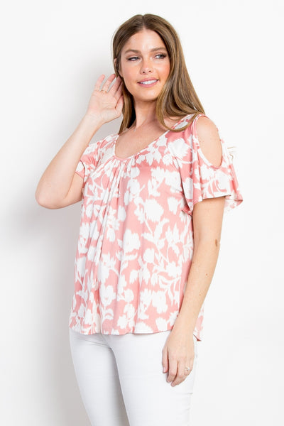 Sweet Serenity Cold Shoulder Top