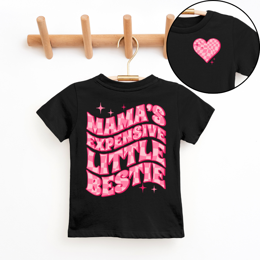 Mama's Expensive Little Bestie Youth & Toddler Graphic Tee *5 colors*